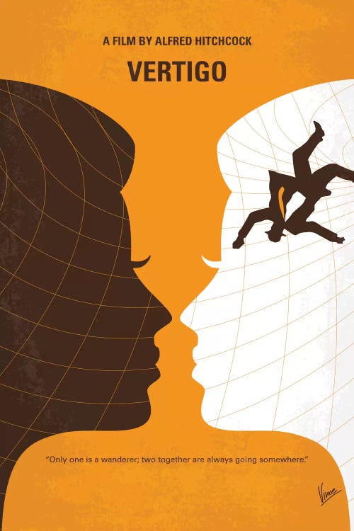 Vertigo Minimal Movie Poster by Chungkong wall art