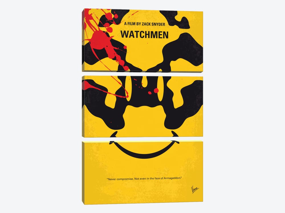 Watchmen Minimal Movie Poster by Chungkong 3-piece Canvas Artwork