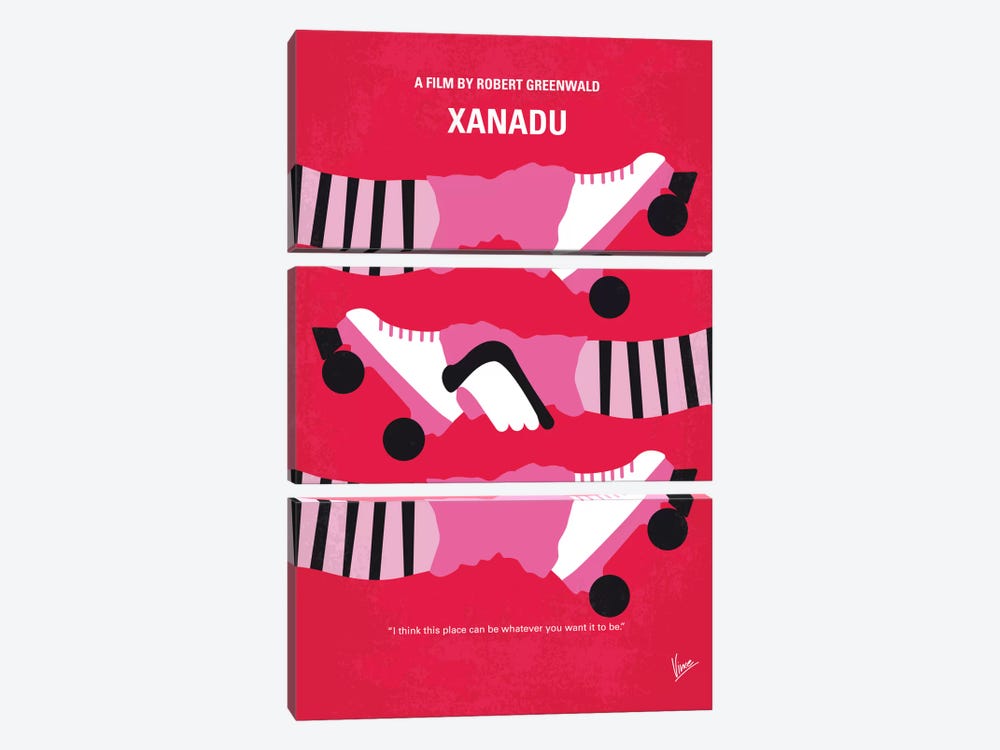 Xanadu Minimal Movie Poster by Chungkong 3-piece Canvas Artwork