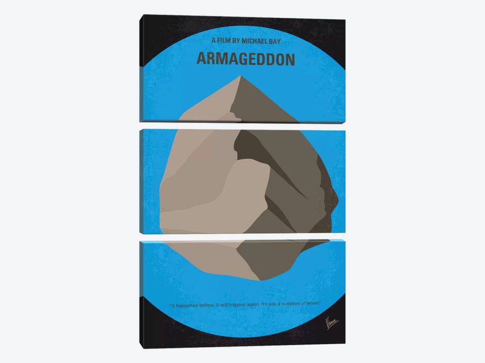 Armageddon Minimal Movie Poster by Chungkong 3-piece Art Print