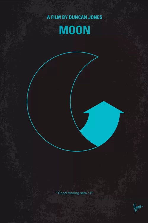 Moon 2009 Minimal Movie Poster