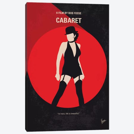 Cabaret Minimal Movie Poster Canvas Print #CKG713} by Chungkong Canvas Print