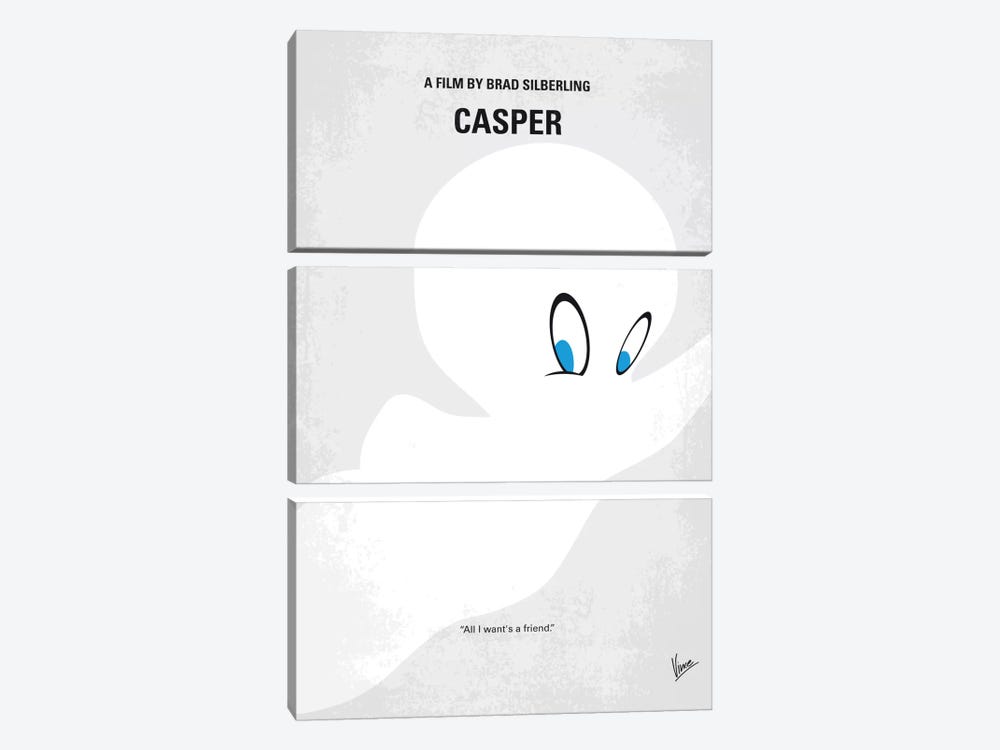Casper Minimal Movie Poster by Chungkong 3-piece Art Print