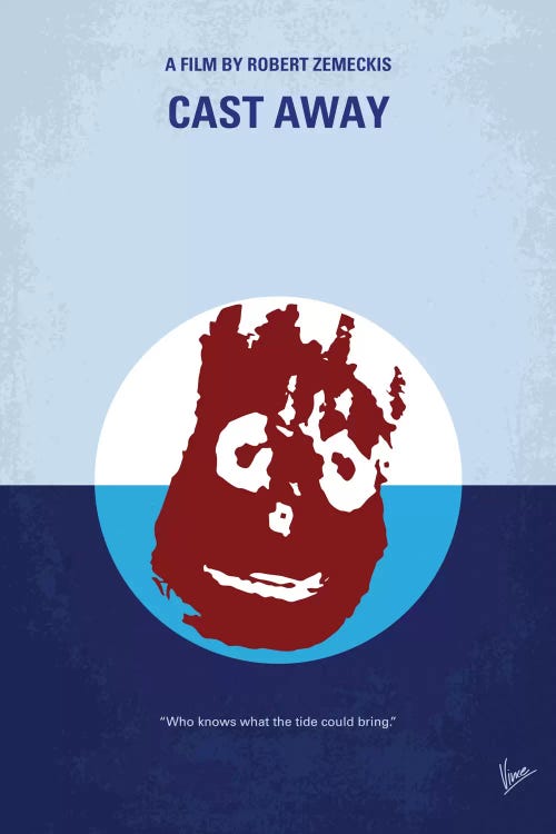 Cast Away Minimal Movie Poster