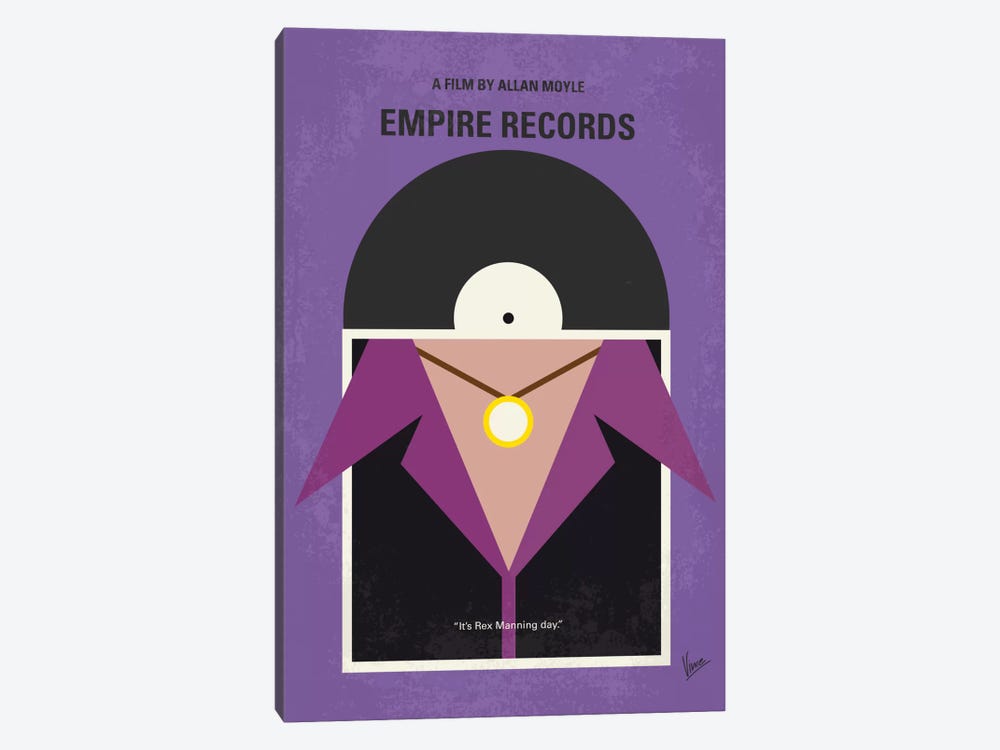 Empire Records Minimal Movie Poster by Chungkong 1-piece Canvas Art