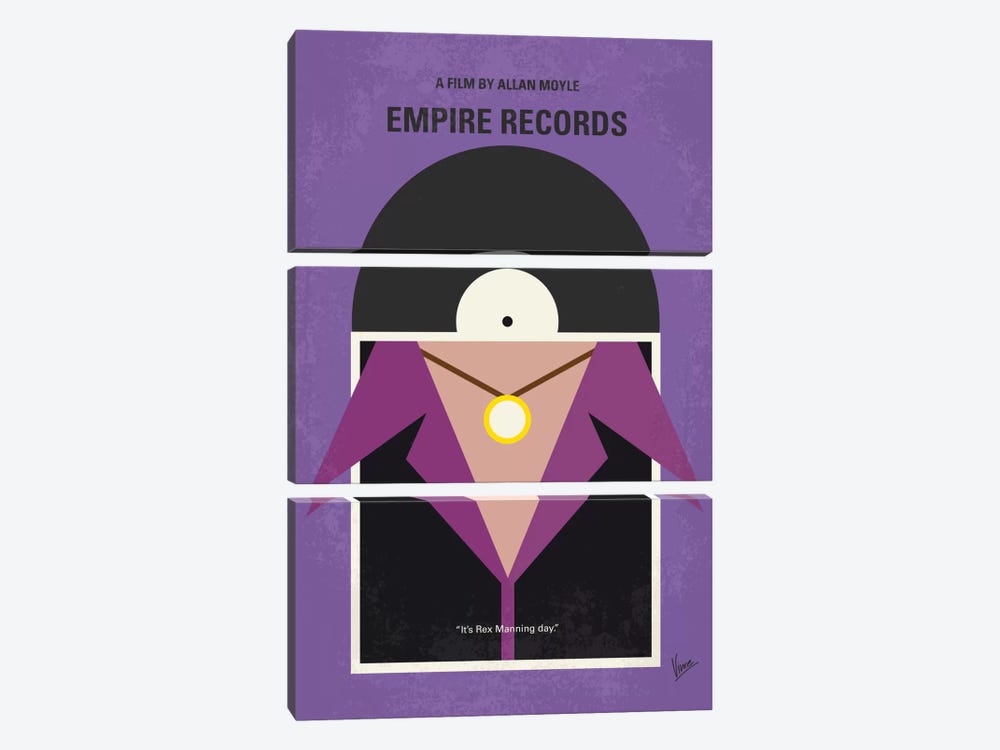 Empire Records Minimal Movie Poster by Chungkong 3-piece Canvas Art