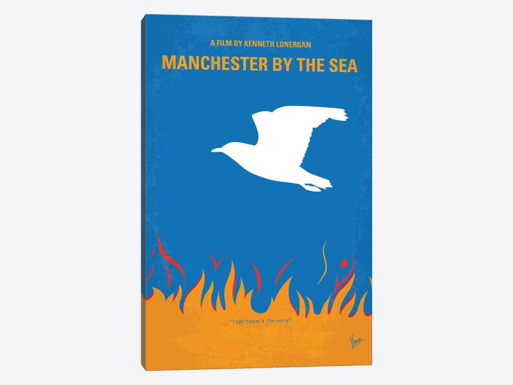 Manchester By The Sea Minimal Movie Poster by Chungkong 1-piece Canvas Print