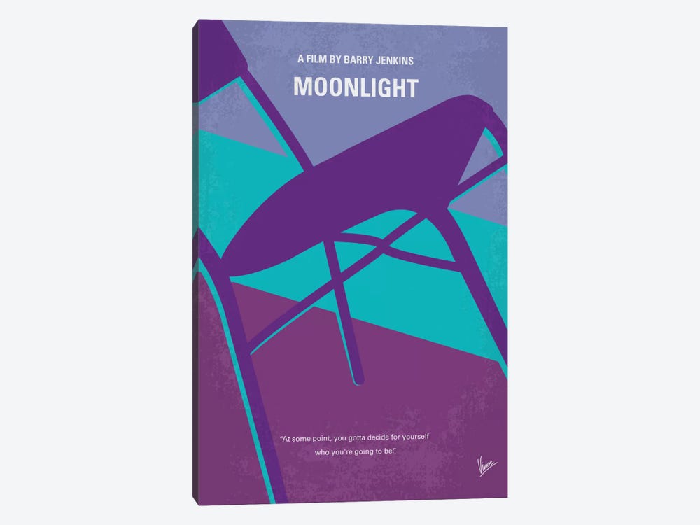 Moonlight Minimal Movie Poster by Chungkong 1-piece Art Print