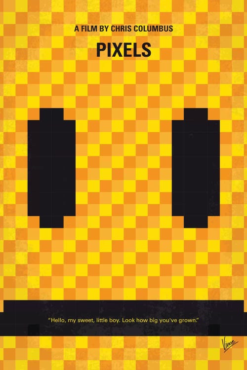 Pixels Minimal Movie Poster