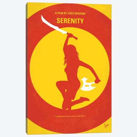 Serenity Minimal Movie Poster Canvas Print #CKG742} by Chungkong Canvas Wall Art