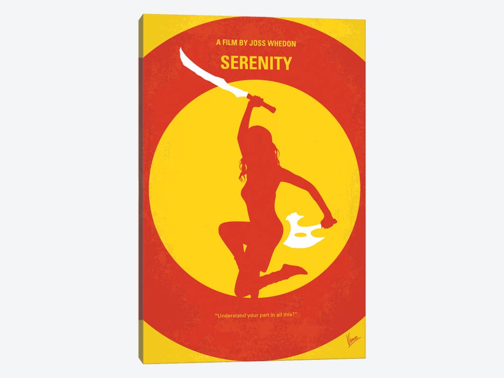 Serenity Minimal Movie Poster by Chungkong 1-piece Canvas Art