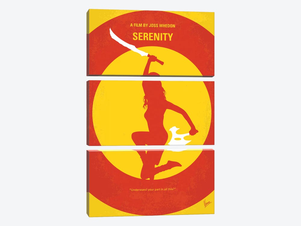 Serenity Minimal Movie Poster by Chungkong 3-piece Canvas Artwork