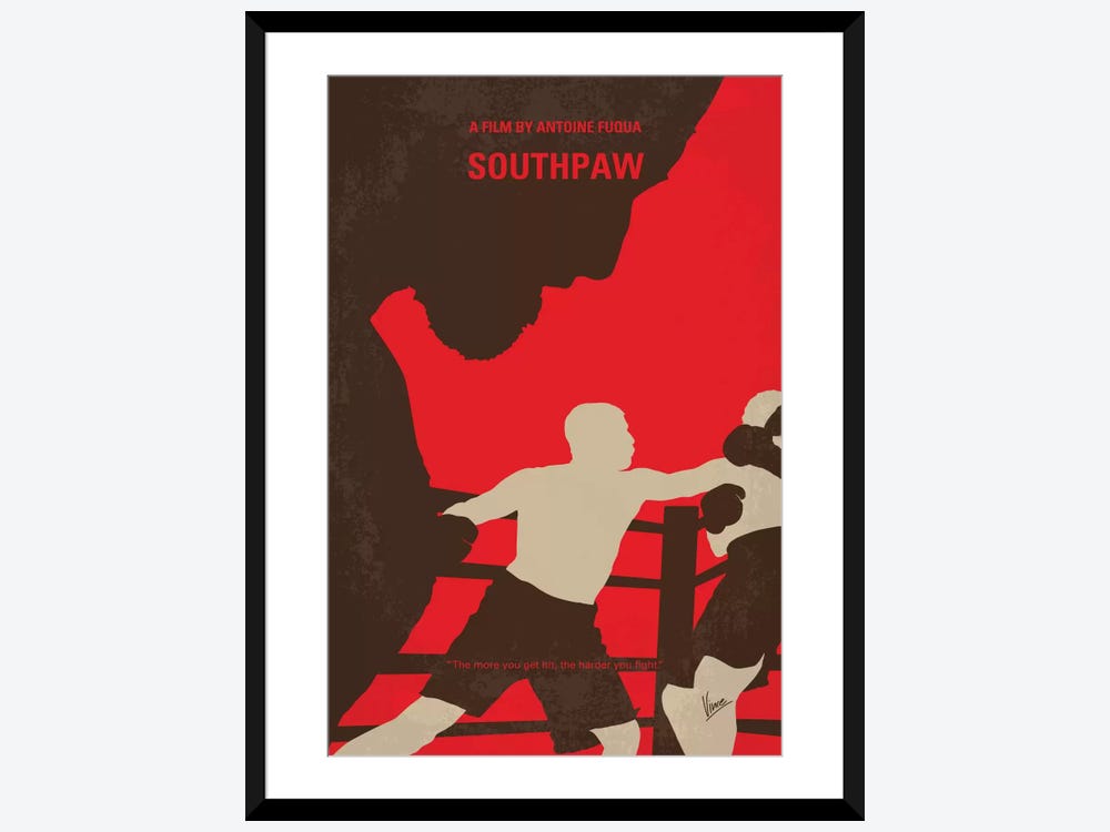 Minimalist Southpaw Square Poster Print