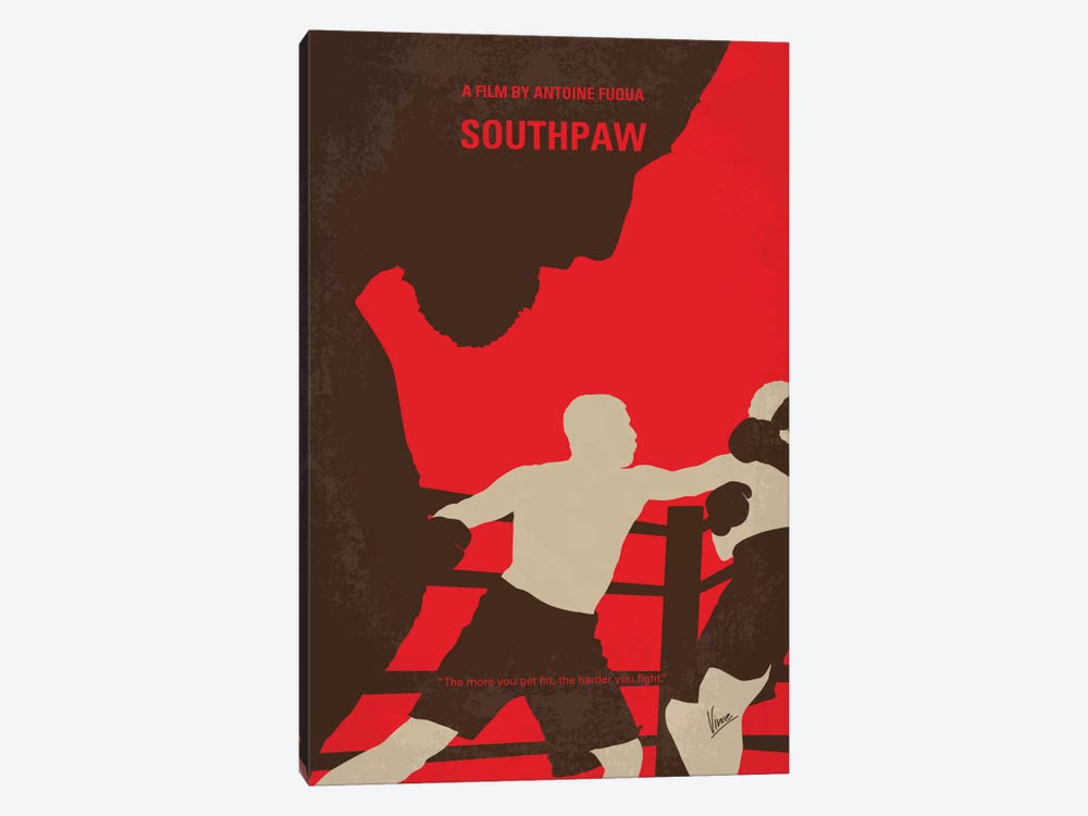 Southpaw Minimal Movie Poster by Chungkong 1-piece Canvas Print