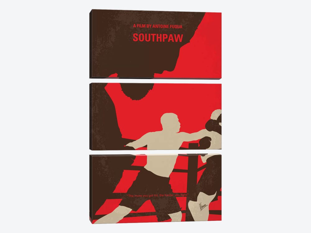 Southpaw Minimal Movie Poster 3-piece Art Print