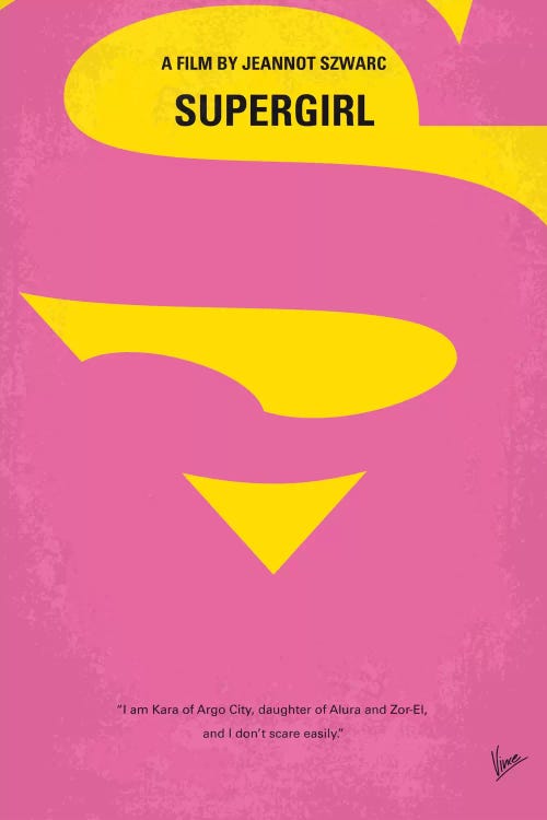 Supergirl Minimal Movie Poster