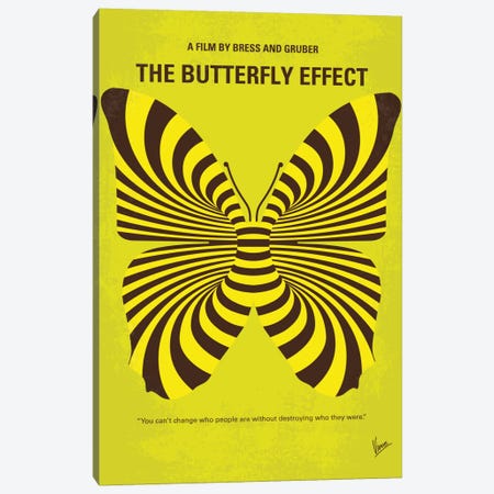 The Butterfly Effect Minimal Movie Poster Canvas Print #CKG750} by Chungkong Art Print