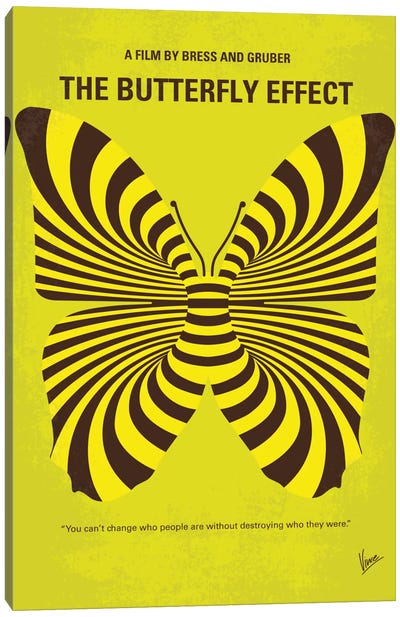 The Butterfly Effect Minimal Movie Poster Canvas Art Print - Chungkong's Thriller Movie Posters