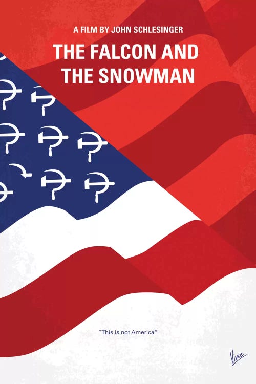 The Falcon And The Snowman Minimal Movie Poster