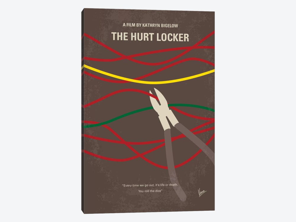 The Hurt Locker Minimal Movie Poster 1-piece Canvas Print