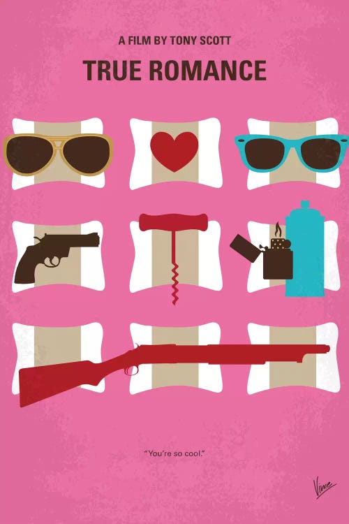 True Romance Minimal Movie Poster