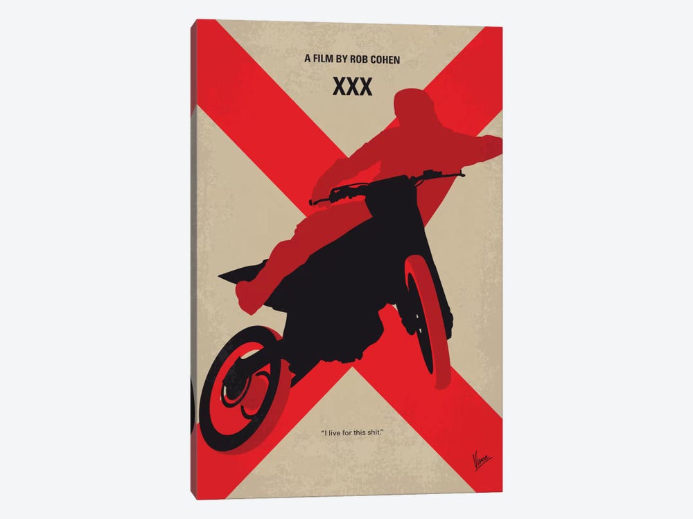 XXX Minimal Movie Poster by Chungkong 1-piece Canvas Art