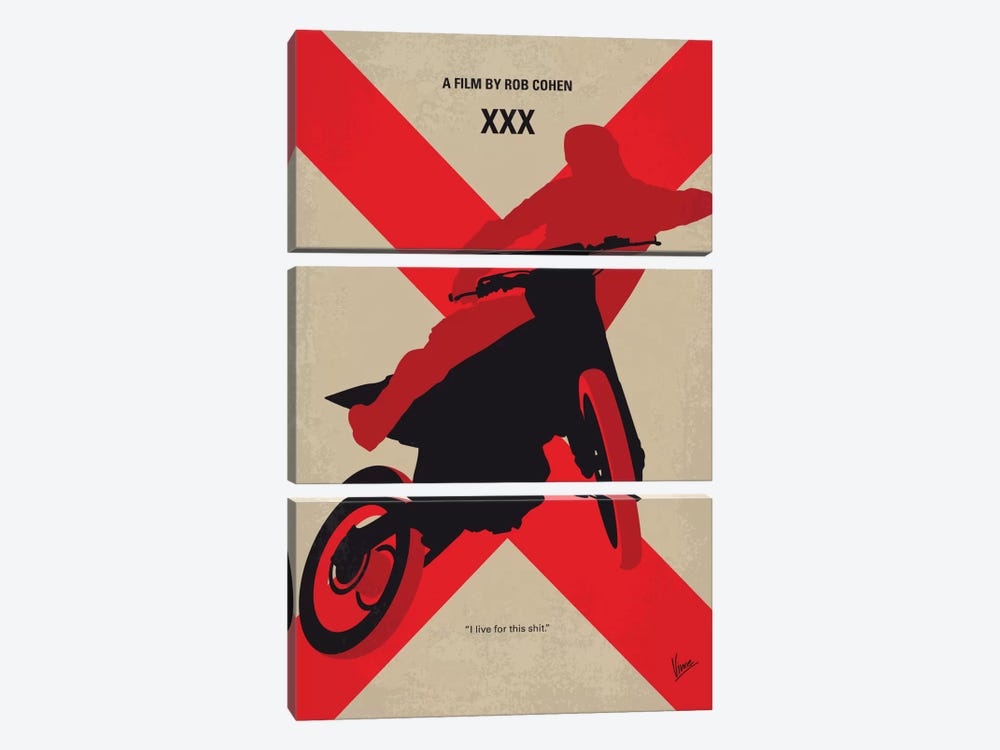 XXX Minimal Movie Poster by Chungkong 3-piece Canvas Art