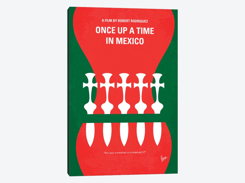 Once Upon A Time In Mexico Minimal Movie Poster by Chungkong 1-piece Art Print