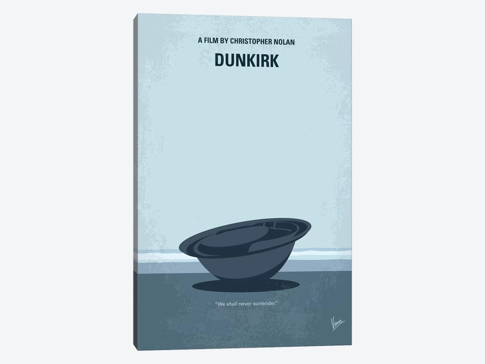 Dunkirk Minimal Movie Poster by Chungkong 1-piece Canvas Print