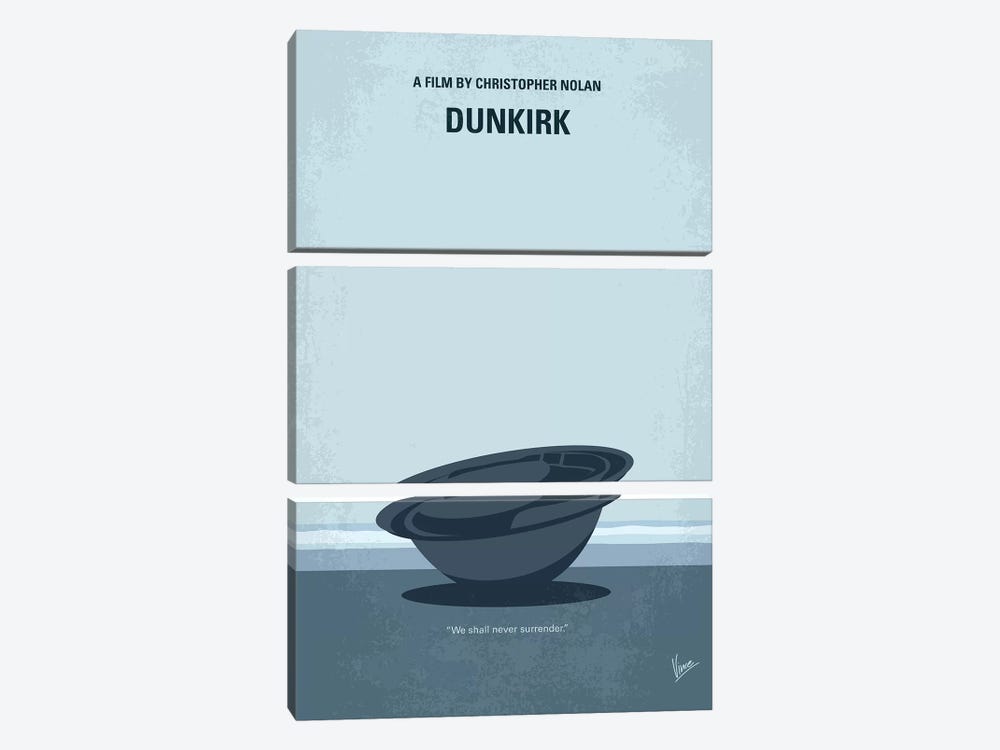 Dunkirk Minimal Movie Poster by Chungkong 3-piece Art Print