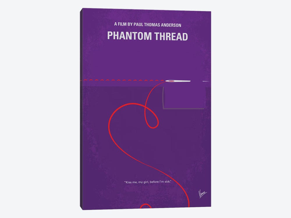 Phantom Thread Minimal Movie Poster by Chungkong 1-piece Art Print