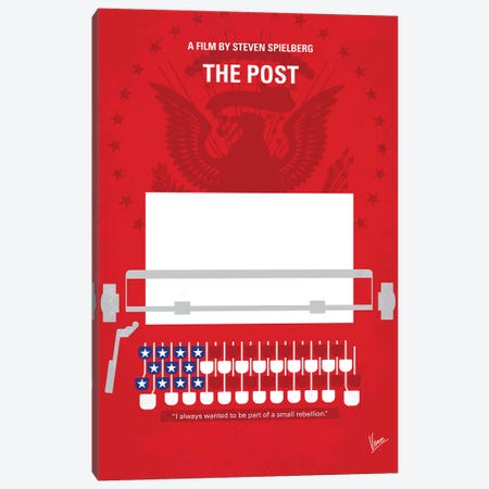The Post Minimal Movie Poster Canvas Print #CKG766} by Chungkong Canvas Print