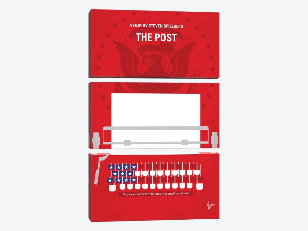 The Post Minimal Movie Poster by Chungkong 3-piece Canvas Artwork