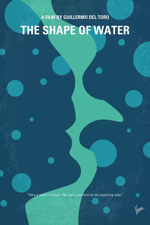 The Shape of Water Minimal Movie Poster