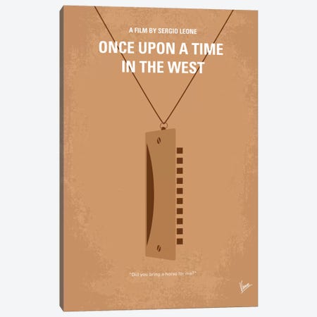Once Upon A Time In The West Minimal Movie Poster Canvas Print #CKG76} by Chungkong Canvas Print