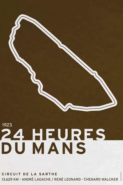 1923 24 Heures du Mans by Chungkong metal wall art
