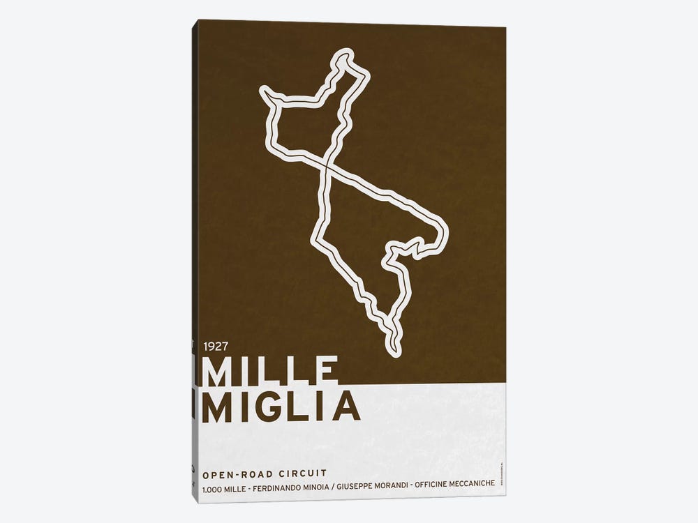 1927 Mille Miglia by Chungkong 1-piece Canvas Print