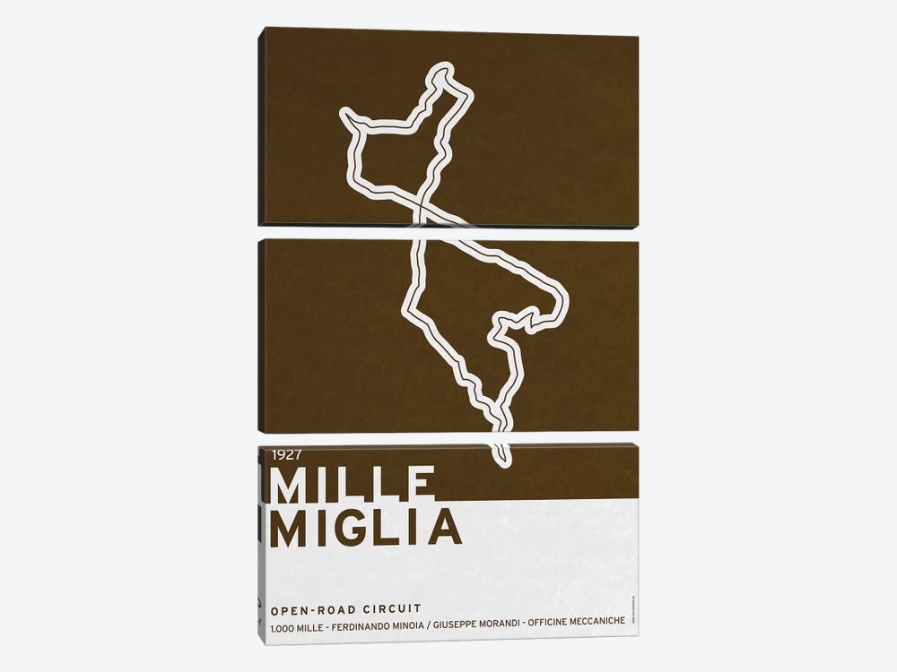 1927 Mille Miglia by Chungkong 3-piece Art Print