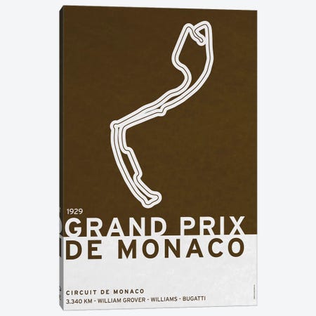 1929 Grand Prix de Monaco Canvas Print #CKG773} by Chungkong Art Print