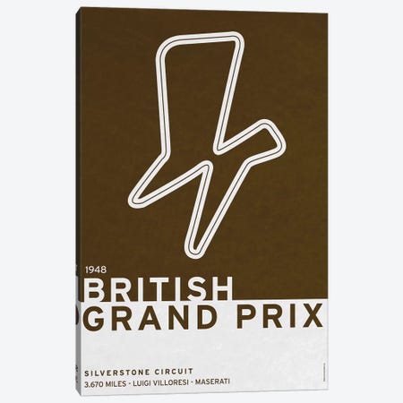1948 British Grand Prix Canvas Print #CKG774} by Chungkong Canvas Art