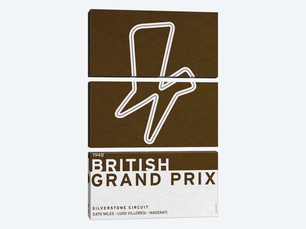 1948 British Grand Prix by Chungkong 3-piece Art Print