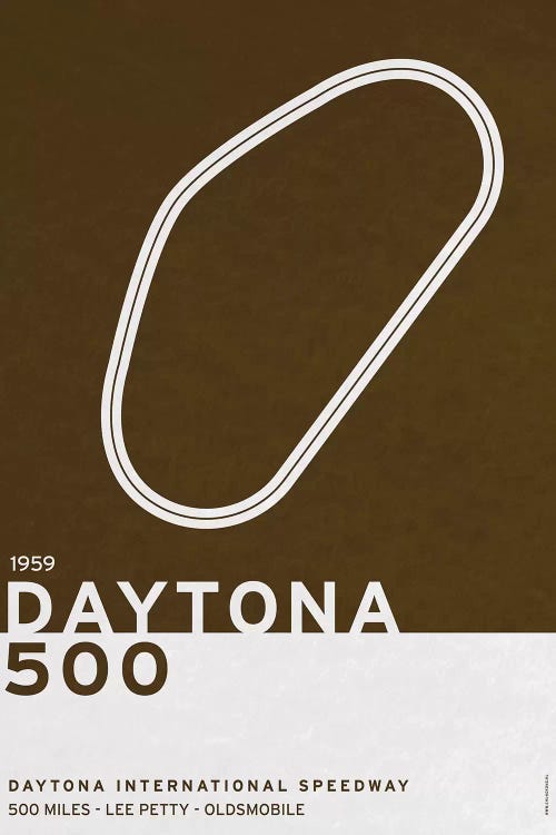1959 Daytona 500 by Chungkong wall art
