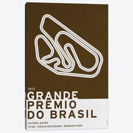 1973 Grande Prêmio do Brasil Canvas Print #CKG776} by Chungkong Canvas Art