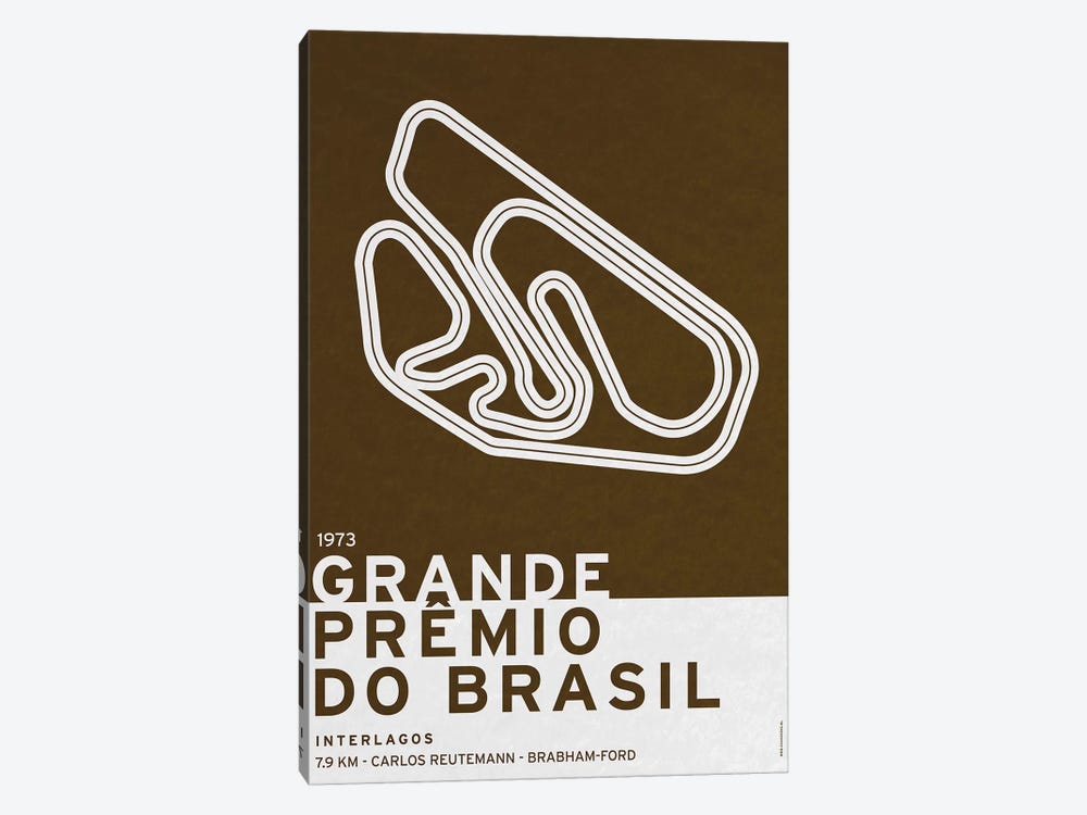 1973 Grande Prêmio do Brasil by Chungkong 1-piece Canvas Art Print