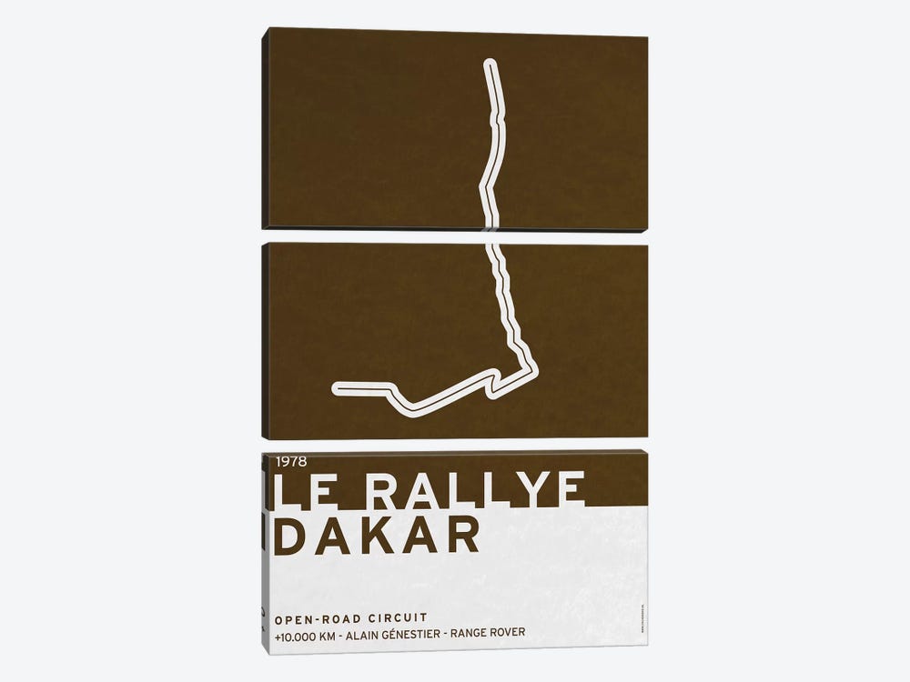 1978 Le Rallye Dakar by Chungkong 3-piece Canvas Art
