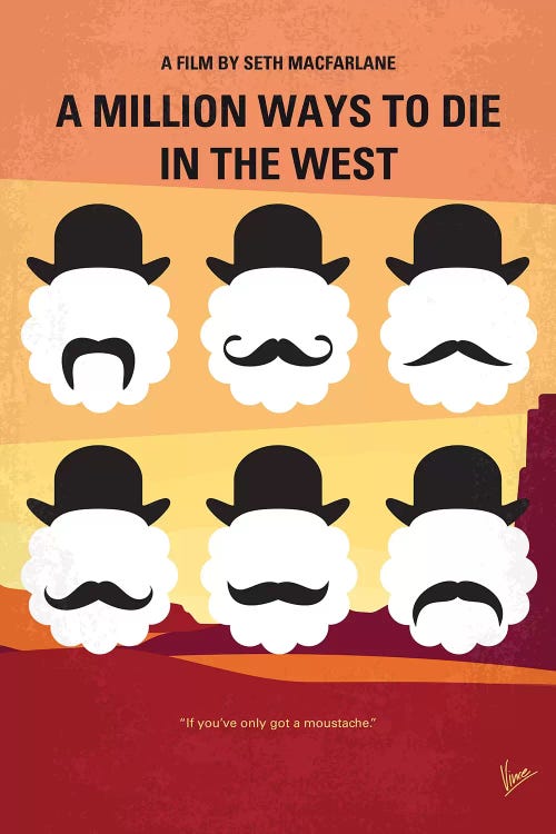 A Million Ways To Die In The West Minimal Movie Poster