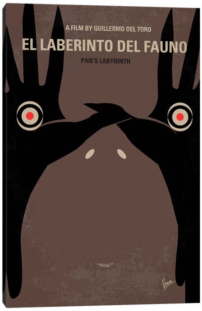 Pan's Labyrinth Minimal Movie Poster Canvas Art Print - Labyrinth