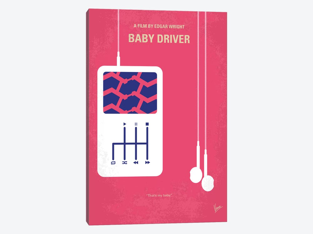 Baby Driver Minimal Movie Poster by Chungkong 1-piece Art Print