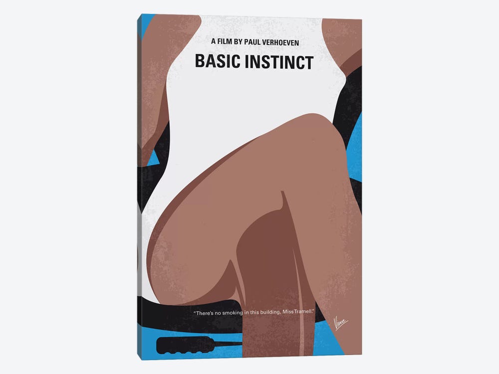 Basic Instinct Minimal Movie Poster by Chungkong 1-piece Canvas Artwork