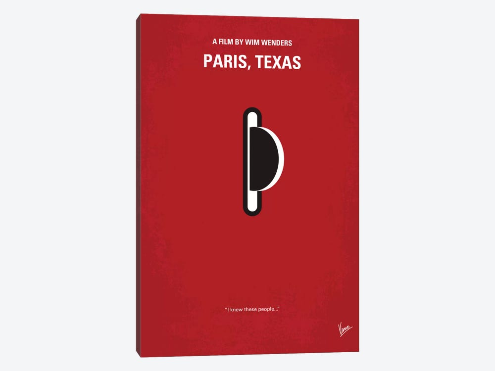Paris, Texas Minimal Movie Poster by Chungkong 1-piece Art Print
